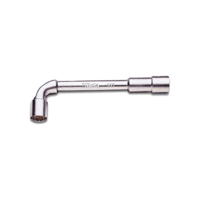 Chiave a pipa 937 doppia esagonale poligonale (6mm) Cromo opaco 009370006