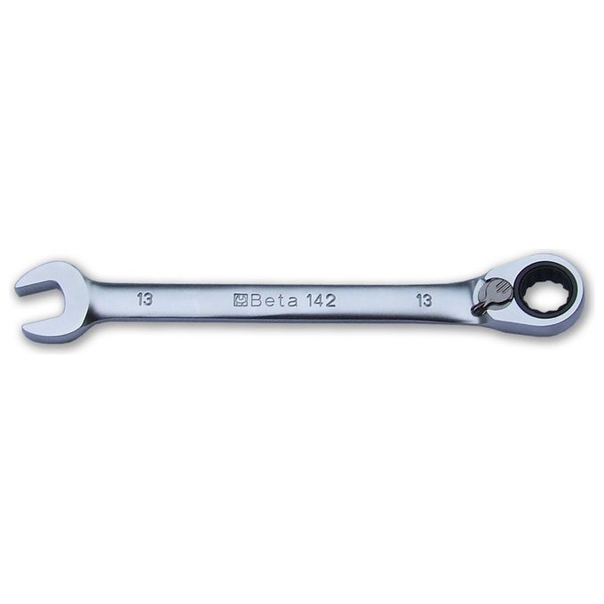Chiave combinata a cricchetto 142 reversibile (14mm) Cromo lucido 001420014
