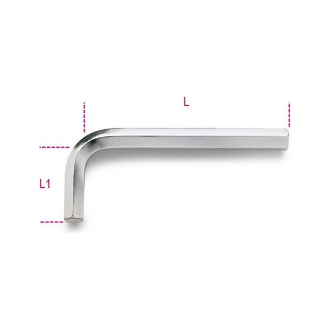 Chiave maschio esagonale piegata (19mm) 96 Cromo 000960190