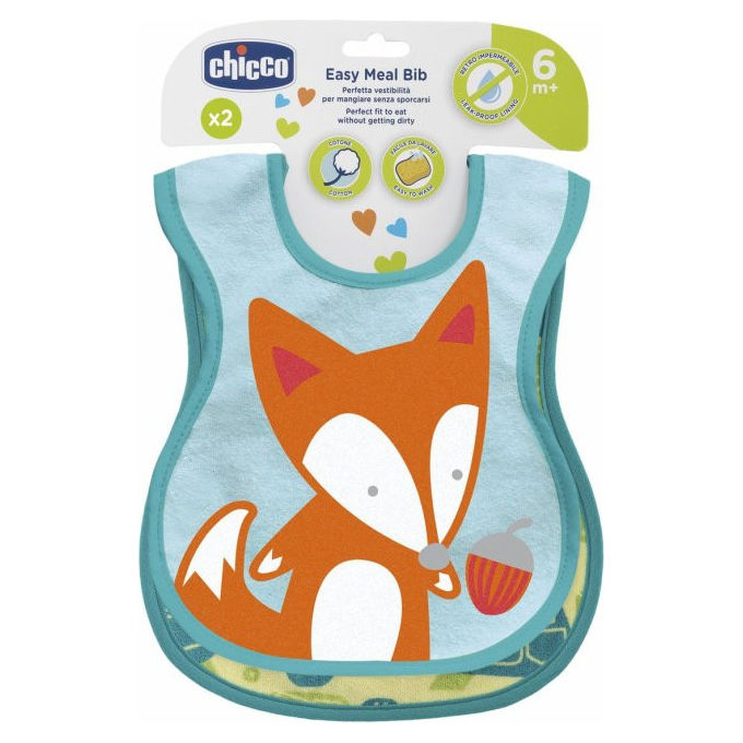 Chicco Bavaglini Neutri 6M+ 2 Pezzi