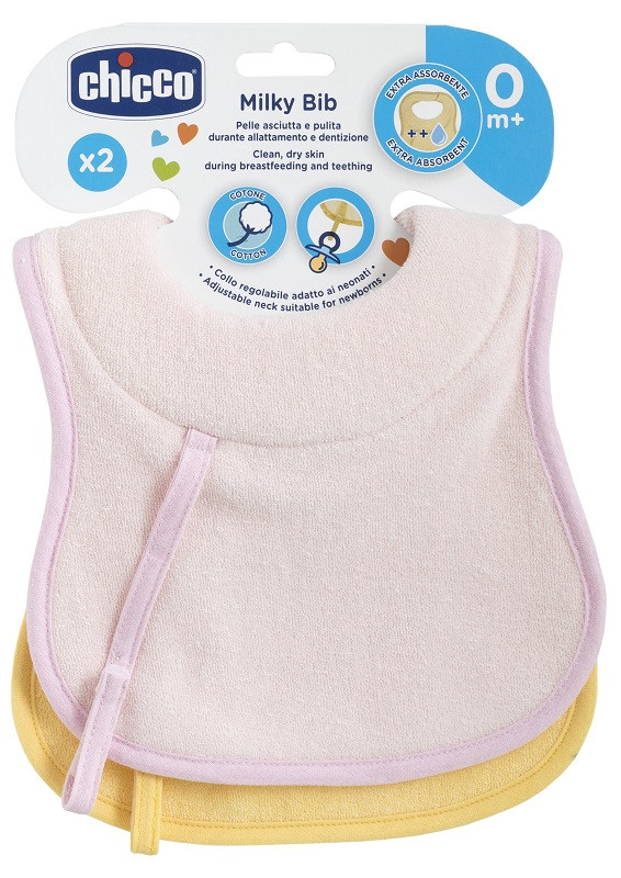 Chicco Bavaglini rosa 0m+ 2pezzi