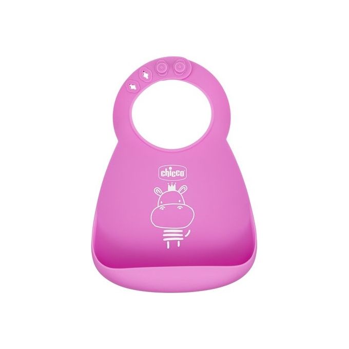 Chicco Bavaglino con Tasca Rosa