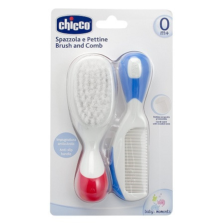 Chicco Spazzola + Pettine nylon 0m+