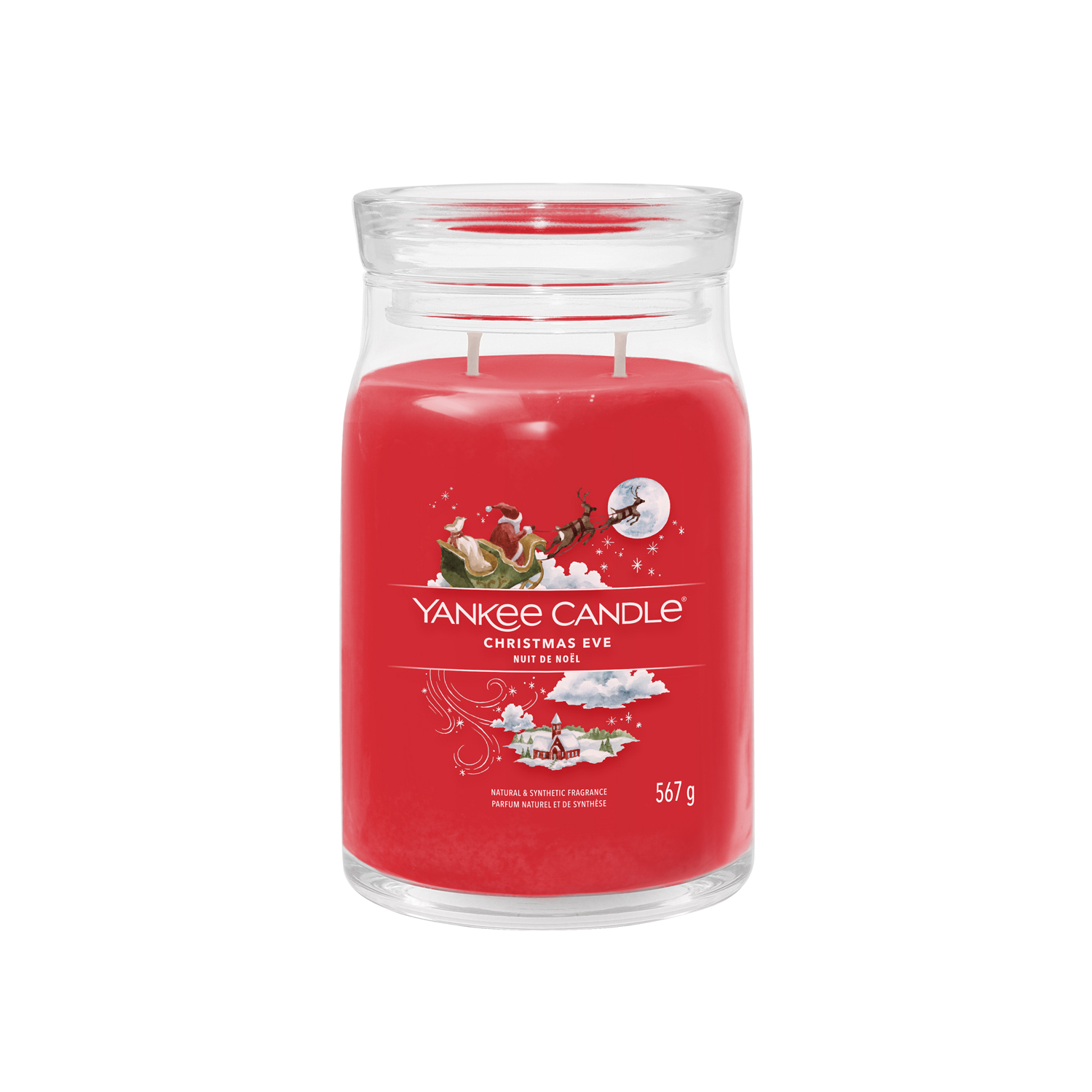 Christmas Eve candela in giara grande Yankee Candle