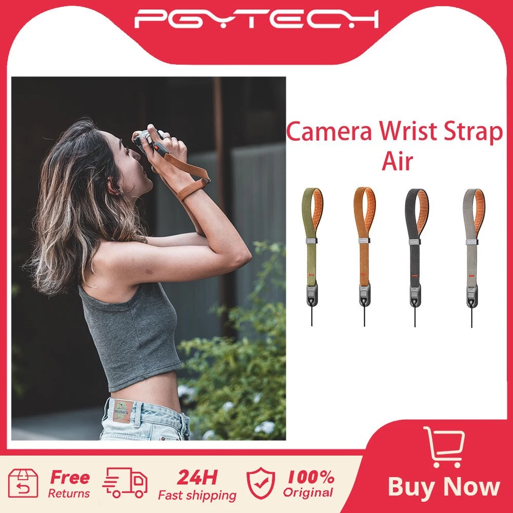 Cinturino da Polso PGYTECH Air Upgrade per Fotografi, Cinturino Regolabile a Sgancio Rapido per Fotocamere Sony, Nikon, Canon, Gopro