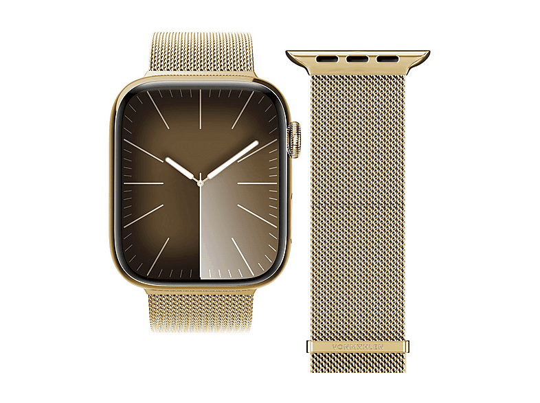 CINTURINO SMARTWATCH VONMAHLEN Cinturino Apple Milanese Loop 2, 44/45/46/49 Oro, Acciaio inossidabile