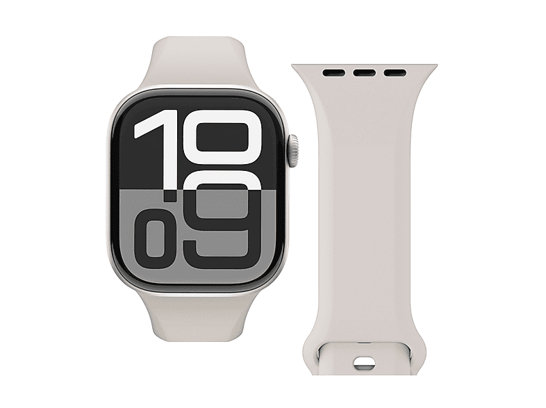 CINTURINO SMARTWATCH VONMAHLEN Cinturino Apple W Classic Band 40/41/42 Crema, Silicone
