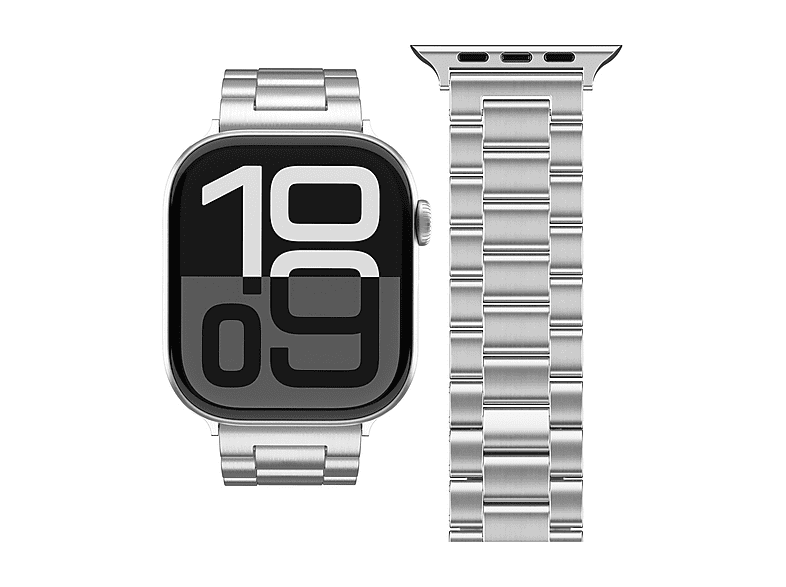 CINTURINO SMARTWATCH VONMAHLEN Cinturino Apple W Link Bracelet 2, 40/41/42 Argento, Acciaio inossidabile