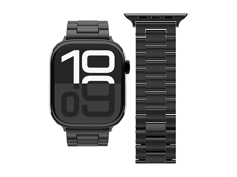 CINTURINO SMARTWATCH VONMAHLEN Cinturino Apple W Link Bracelet 2, 40/41/42mm Nero, Acciaio inossidabile