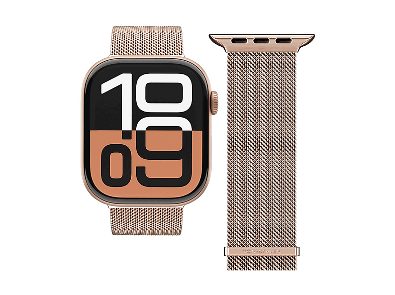 CINTURINO SMARTWATCH VONMAHLEN Cinturino Apple W Milanese Loop 2, 40/41/42 Oro Rosa, Acciaio inossidabile