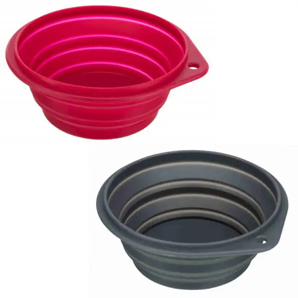 Ciotola da viaggio pieghevole in silicone Trixie Colori assortiti Capacità 1 lt - 1° ORDINE? scegli tra BZR5 - BZR20 + 200 pt fedeltà