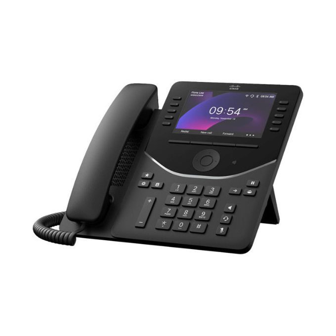 Cisco DP-9861-K9= Telefono IP 9861 10 Linee LCD Wi-Fi Nero Carbonio