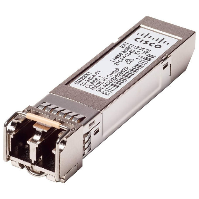 Cisco, Ricetrasmettitore SFP, 1000BASE-T, velocita' per porte 10G, Nero Cisco, Ricetrasmettitore SFP, 1000BASE-T, velocita' per porte 10G, Nero