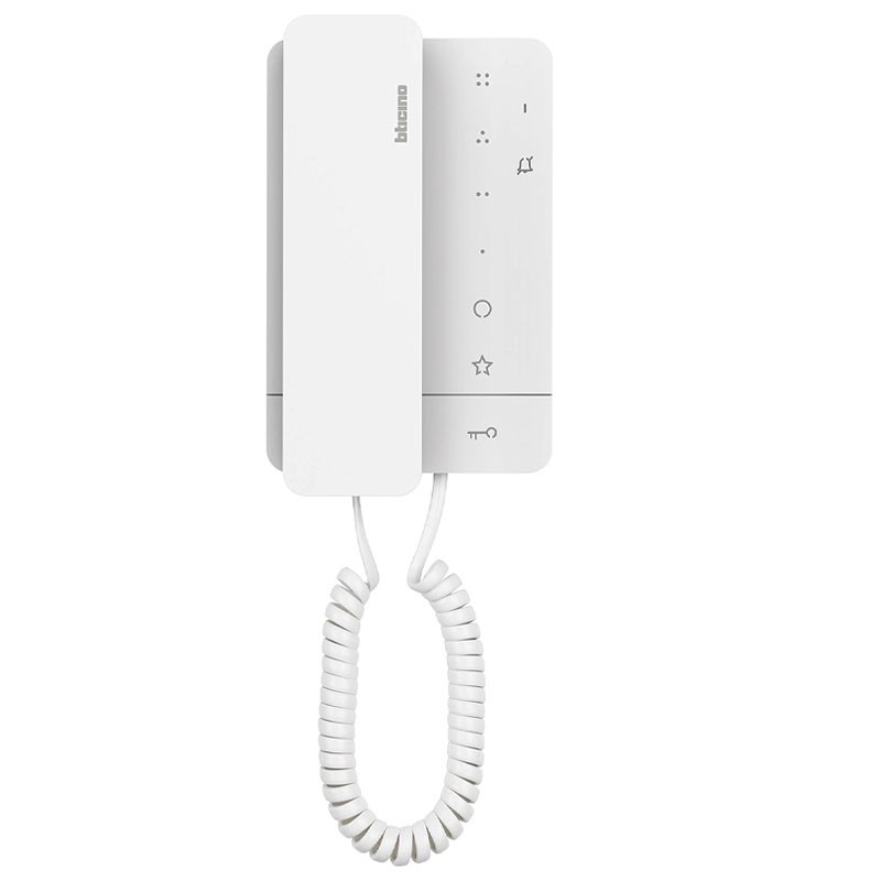 Citofono Bticino Classe 100a16m 2 Fili Con Cornetta Bianco 344292