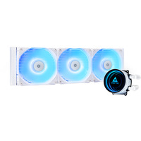 CLC-360-RGB-W sistema di raffreddamento per computer Case per computer Raffreddatore di liquidi tutto in uno 12 cm Bianco, Raffreddamento ad acqua