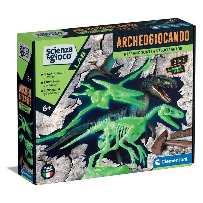 Clementoni Archeogiocando Pteranod e Velociraptor