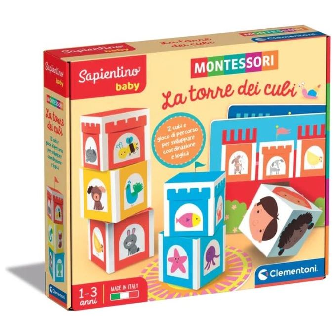 Clementoni Prescolare Montessori Torre dei Cubi Clementoni Prescolare Montessori Torre dei Cubi