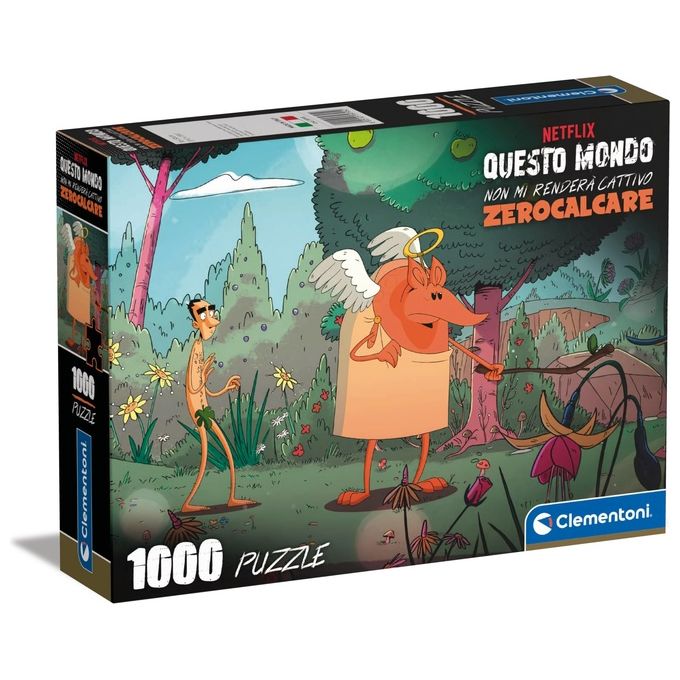 Clementoni Puzzle 1000 Pezzi Zerocalcare Il Mondo non mi Rendera' Cattivo