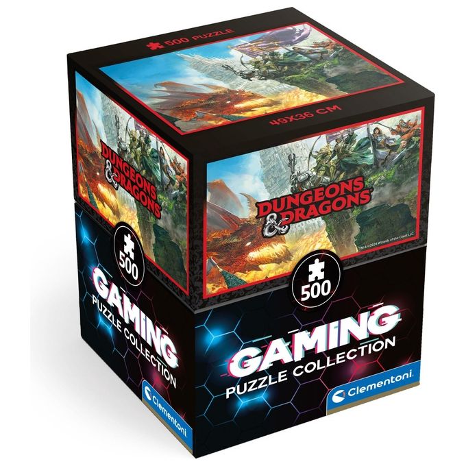 Clementoni Puzzle 500 Pezzi Dungeons and Dragons 02 Box Cube