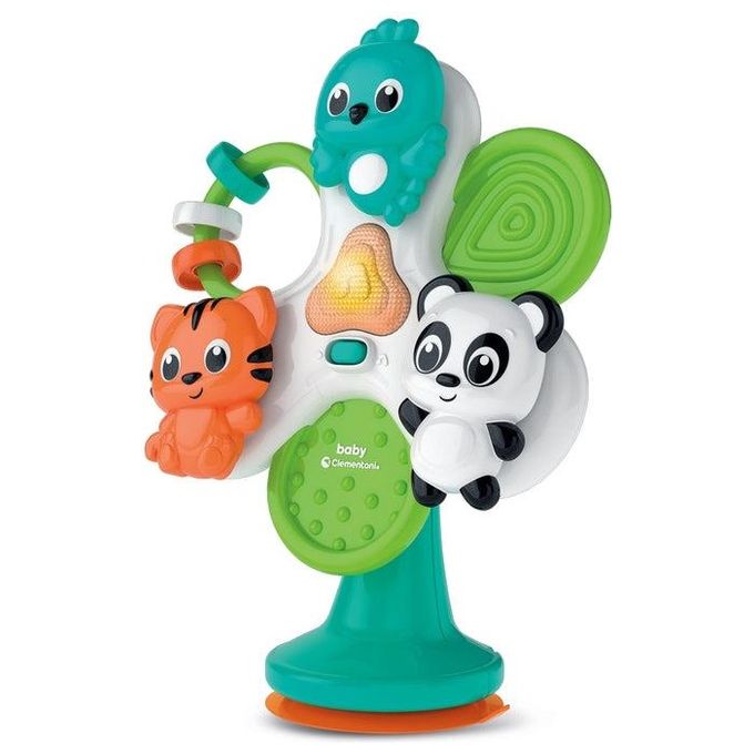 Clementoni Round e Round Animals Gioco con Ventosa per Seggiolone