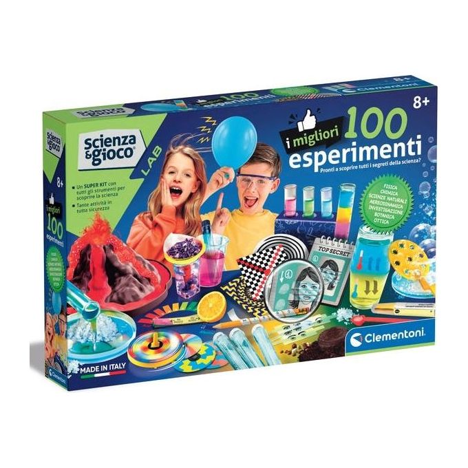 CLEMENTONI - Scienza & Gioco Lab I Migliori 100 Esperimenti 8+ Anni