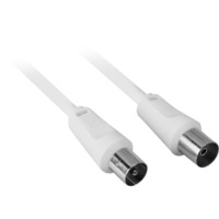 COAX025W cavo coassiale 2,5 m Bianco