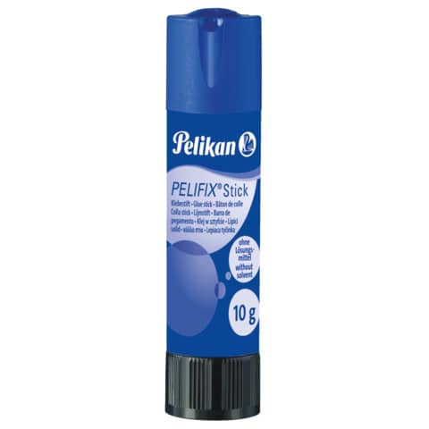 Colla stick Pelikan Pelifix 10 g - Ideale per carta cartone fotografie ecc... - Apertura facile