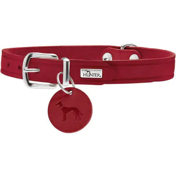 Collare Aalborg in cuoio di bovino Hunter Rosso 60 cm - 1° ORDINE? scegli tra BZR5 - BZR20 + 200 pt fedeltà