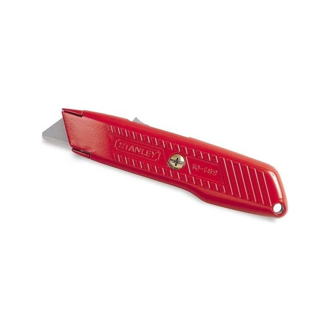 Coltello retrattile (155mm) lama acciaio forma trapezoidale 110189