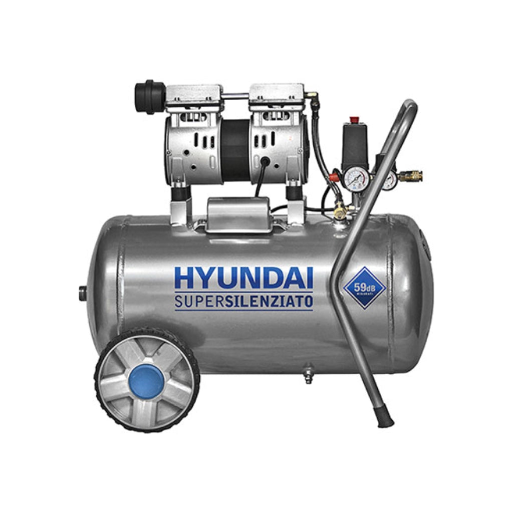Compressore Aria Oil Free 50 L 1 HP con Ruote Senza Olio - 65701