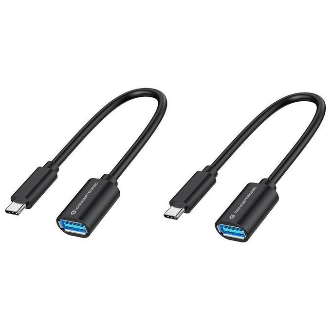 Conceptronic Adattatori otg (confezione 2pcs) da Usb-c a Usb-a Conceptronic - cavo 20cm Conceptronic Adattatori otg (confezione 2pcs) da Usb-c a Usb-a Conceptronic - cavo 20cm