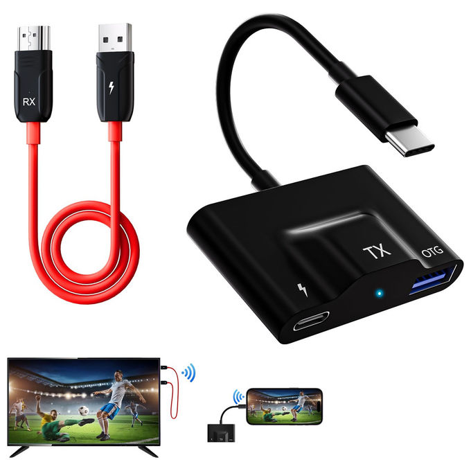Conceptronic ATHERIC01B Kit Display Wireless USB-C a HDMI 1080p fino a 30 metri