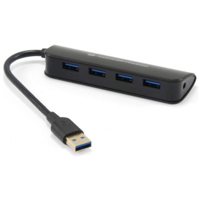 Conceptronic C4PUSB3 Hub USB 4 Porte USB 3.0 5 Gbps Plug and Play Bus-powered colore Nero Conceptronic C4PUSB3 Hub USB 4 Porte USB 3.0 5 Gbps Plug and Play Bus-powered colore Nero