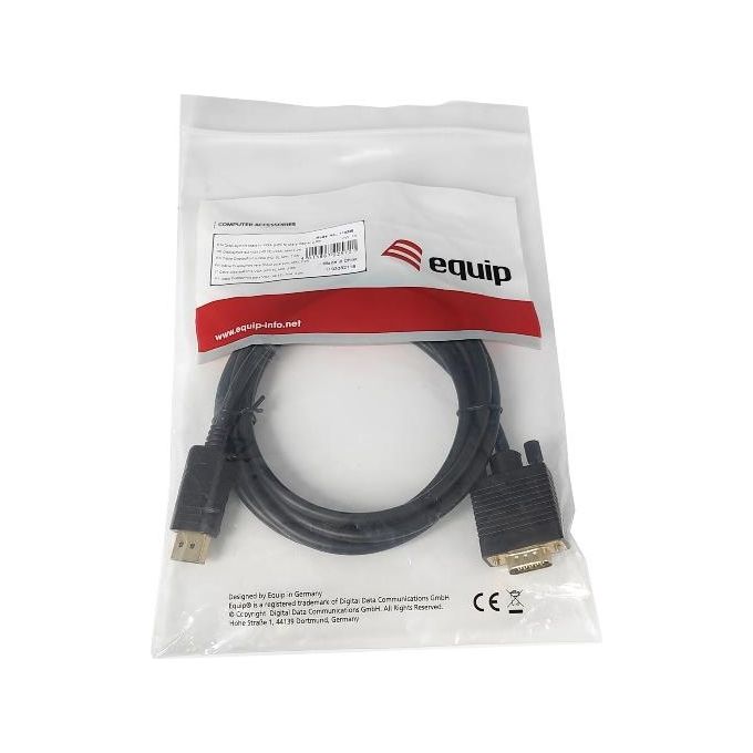 Conceptronic Cavo e Adattatore Video 2mt VGA (D-Sub) DisplayPort Nero