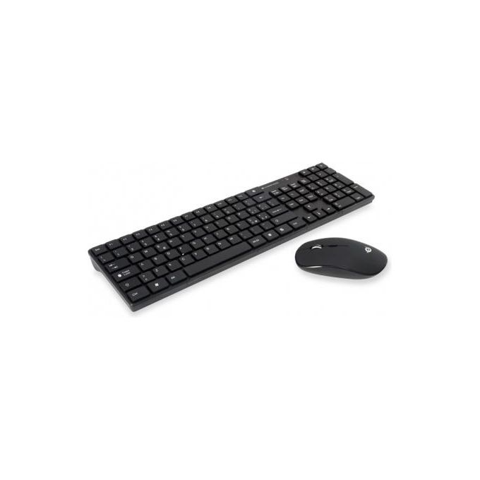 Conceptronic ORAZIO01IT Orazio Kit Tastiera e Mouse Wireless 2.4 GHz Layout Italiano QWERTY 109 Tasti Mouse Ottico 1600 DPI colore Nero