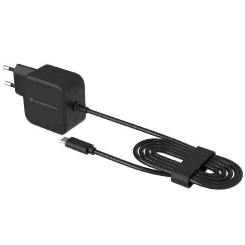 Conceptronic ozul04be caricabatterie pd usb-c gan 67w con cavo usb-c integrato 1.8 mt nero Conceptronic ozul04be caricabatterie pd usb-c gan 67w con cavo usb-c integrato 1.8 mt nero