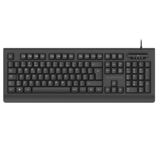 Conceptronic USB Keyboard With Smart Id Card Reader Italian Layout -- Use Your ID/IC For Online Tax Reporting Banking And KAYNE01IT