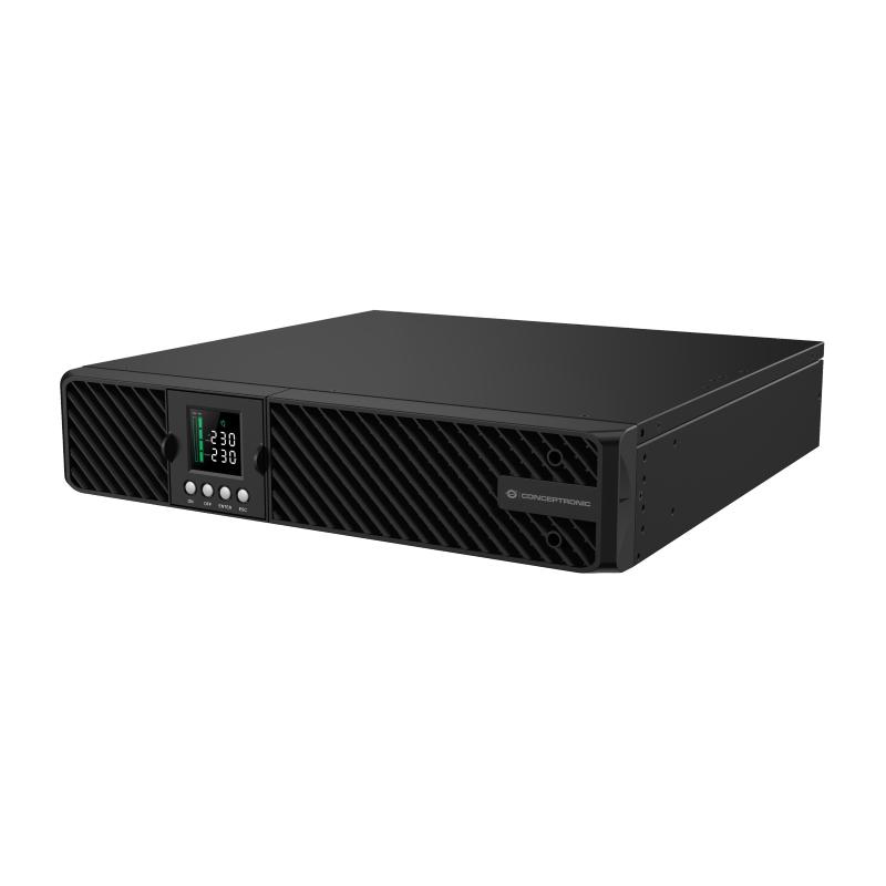 Conceptronic zeus51e1k ups 1.000w 1.000va interfaccia seriale rs-232 8 prese ac accoppiatore c13 programmabili black
