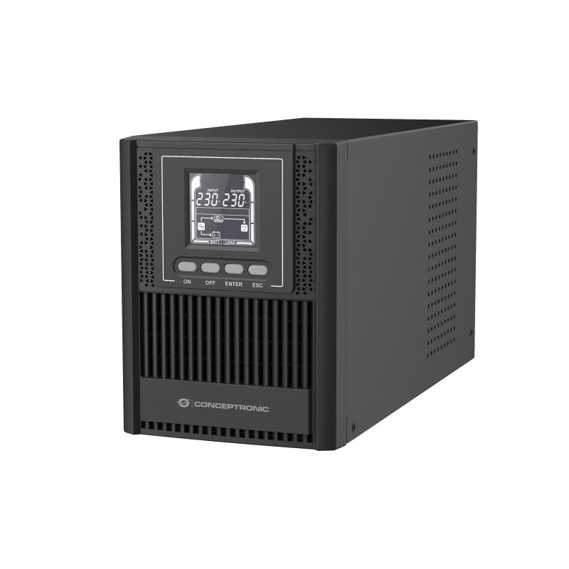 Conceptronic zeus52e1k ups doppia conversione 1 kva 900w 4 prese lcd gruppo continuita` Conceptronic zeus52e1k ups doppia conversione 1 kva 900w 4 prese lcd gruppo continuita`