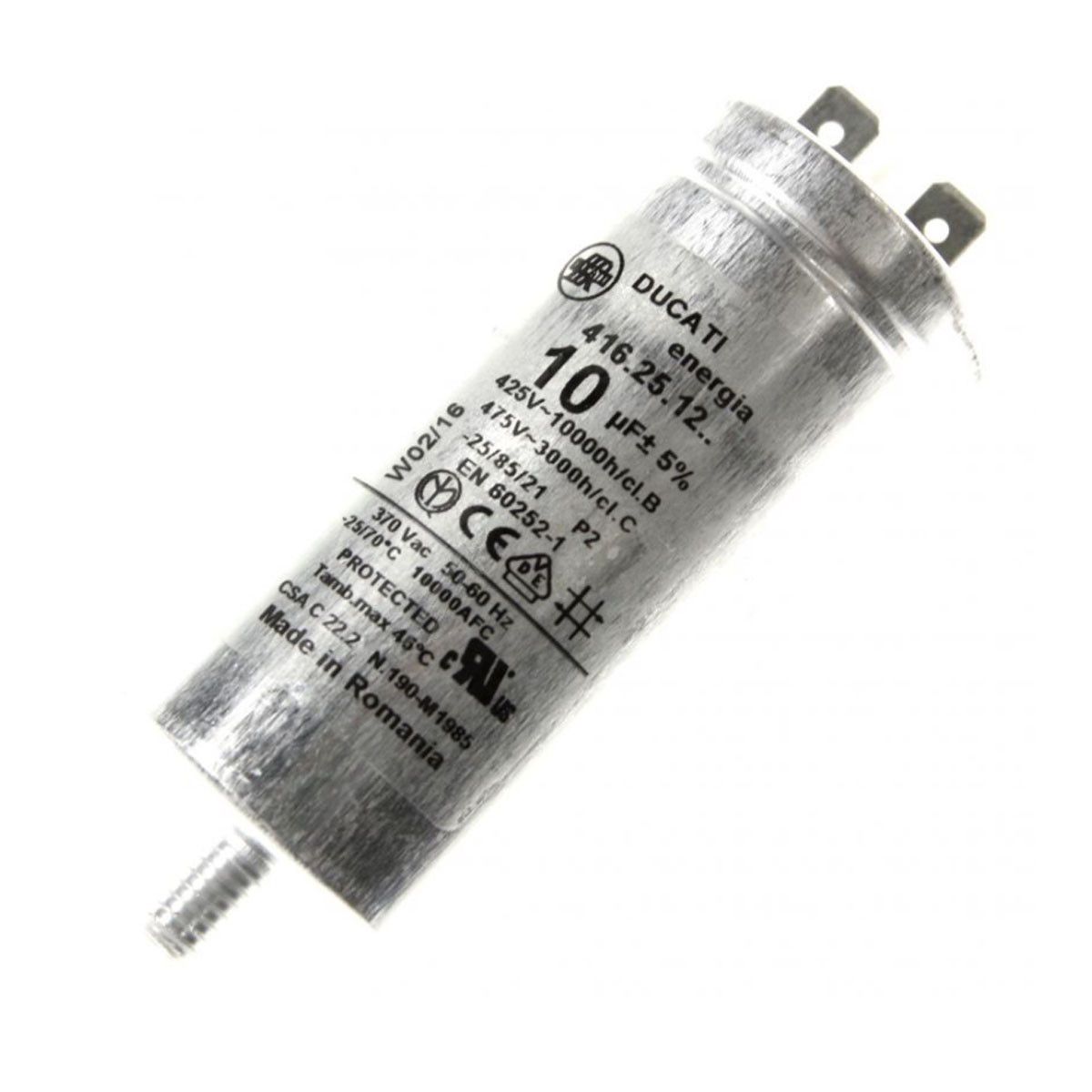 Condensatore 10mf 450v - Asciugatrice Whirlpool 294592