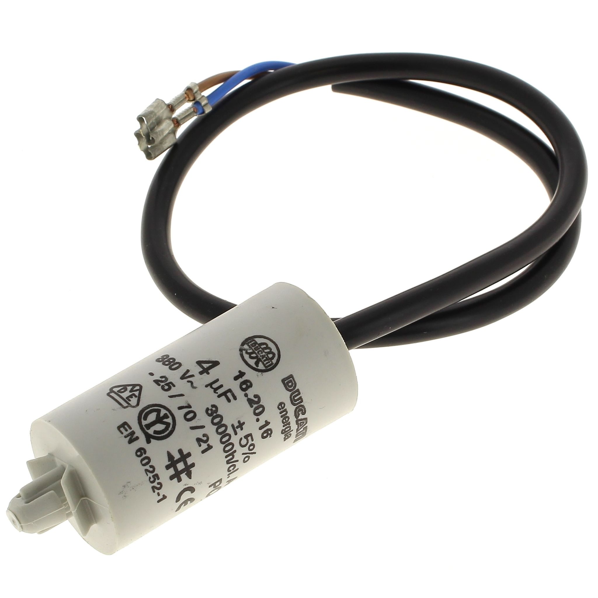 Condensatore 4µf 400v + Fili C00291503 - Frigorifero Condensatore 4µf 400v + Fili C00291503 - Frigorifero