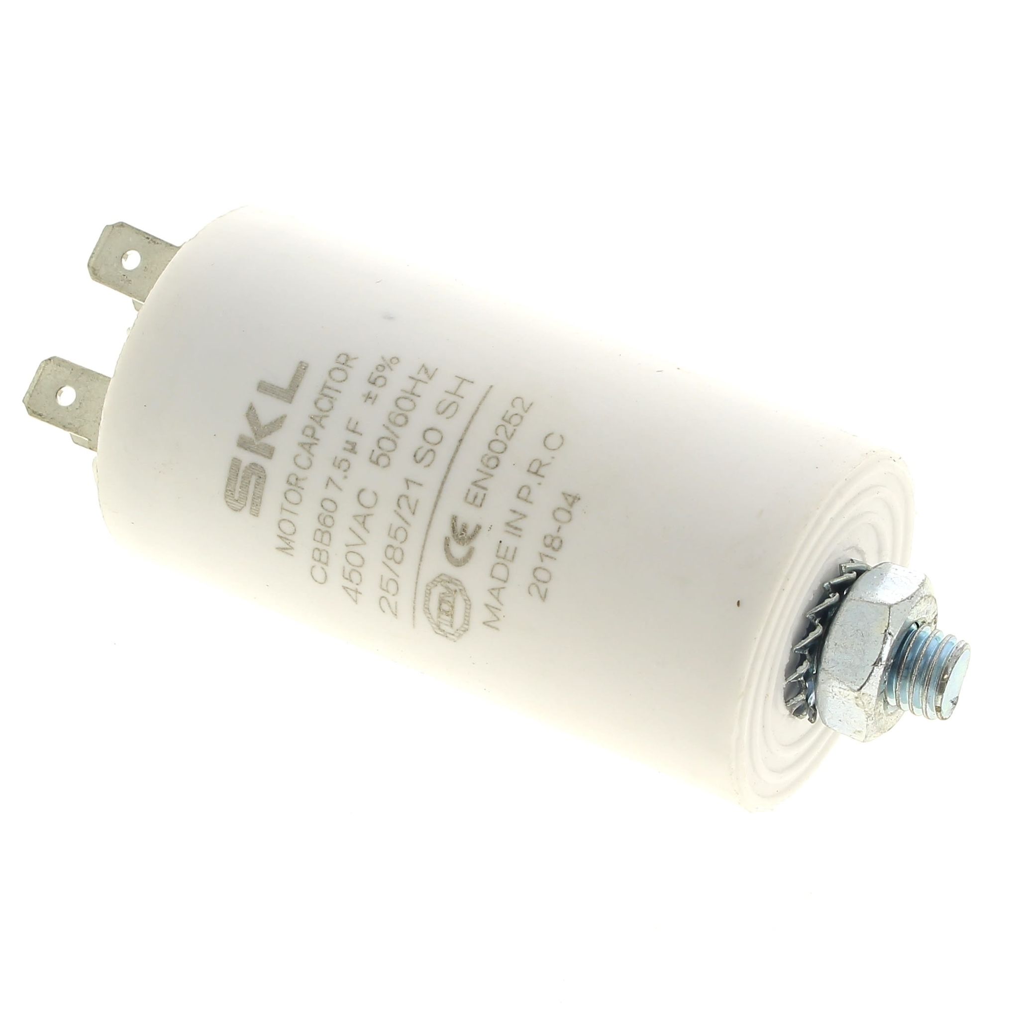 Condensatore 7,5µf 420v-450v C00095649 Per Asciugatrice Candy