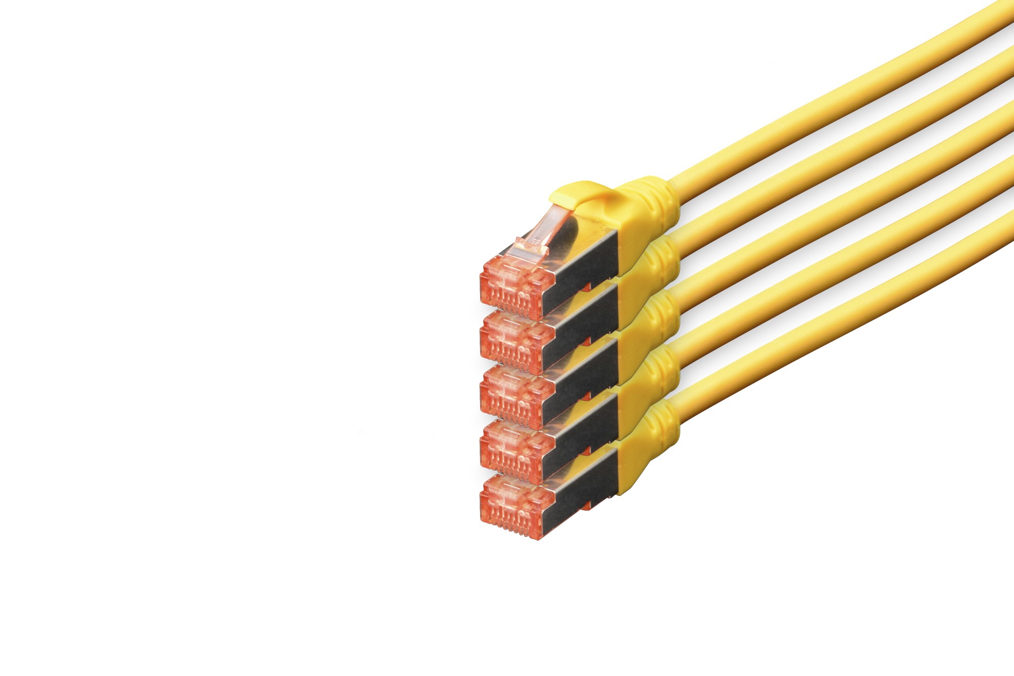 Confezione 5 Cavi Cat 6 Schermati S/Ftp Mt 10 Colore Giallo Digitus Confezione 5 Cavi Cat 6 Schermati S/Ftp Mt 10 Colore Giallo Digitus