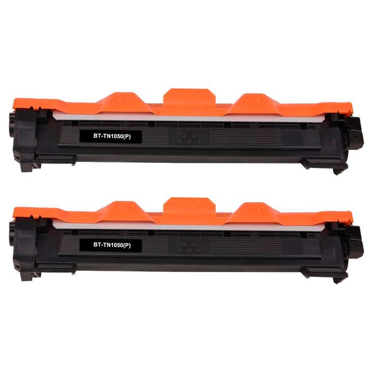 Confezione compatibile x2 brother tn1050 cartucce toner nero tn-1050