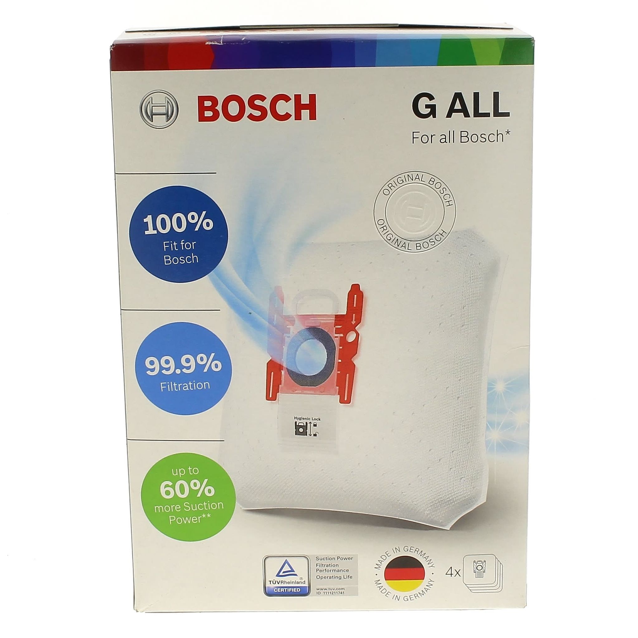 Confezione Di 4 Sacchetti Tipo G Originale - Aspirapolvere Bosch 1663503665392098362 Confezione Di 4 Sacchetti Tipo G Originale - Aspirapolvere Bosch 1663503665392098362