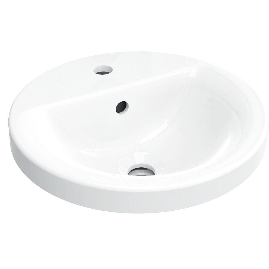 Connect Lavabo Incasso Tondo 380mm Bianco Connect Lavabo Incasso Tondo 380mm Bianco