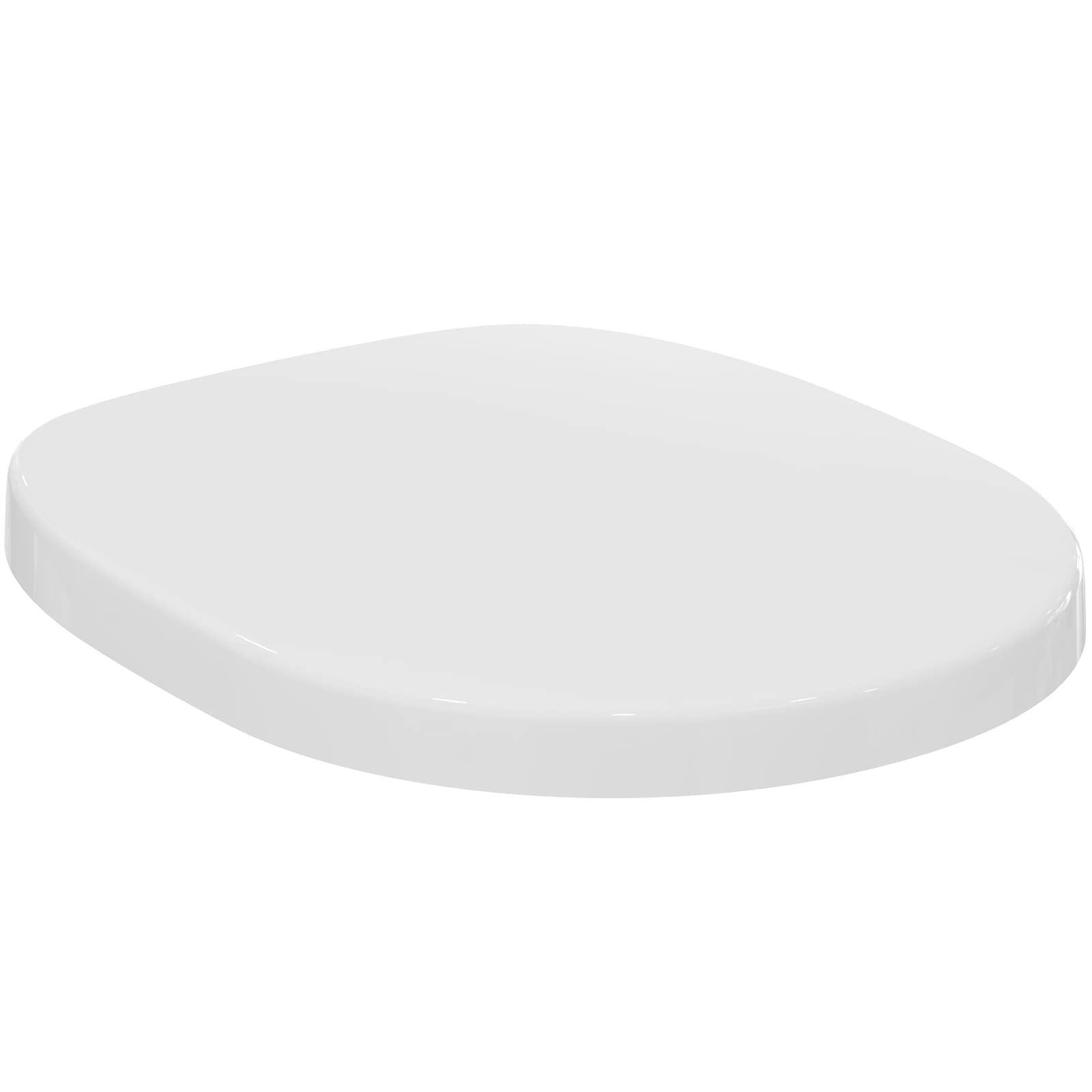 Connect Sedile Per Wc, Design Avvolgente, Tondo, Funzione Di Rilascio Rapido Per Una Facile Pulizia, Uv Resistente, Duroplast Robusto, Bianco - Ideal Standard