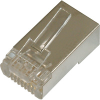 Connettore modulare CAT.5e per cavo rotondo, schermato, 1 pezzo, Spina