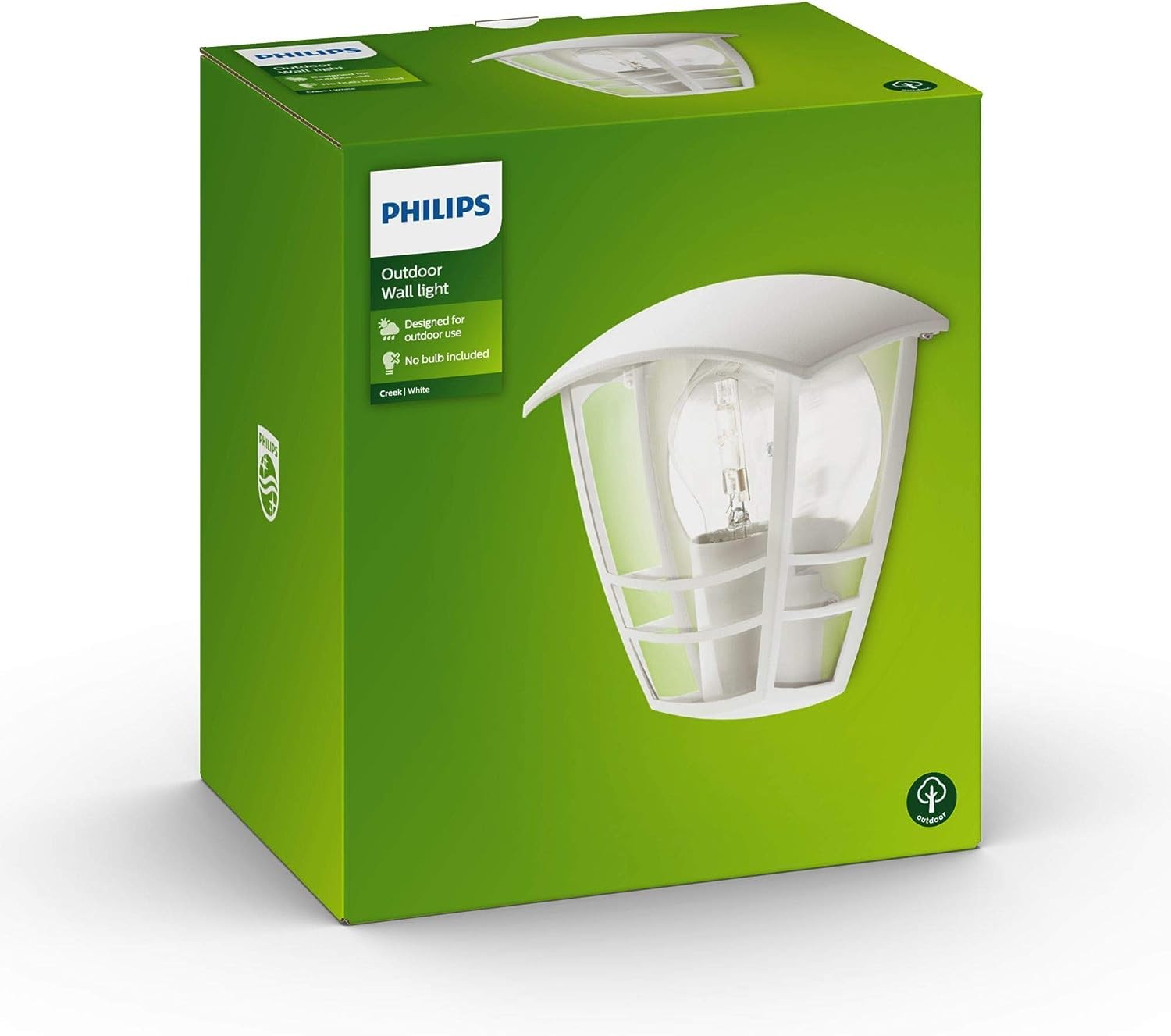 Consumer Applique Creek Colore Bianco Per Esterno 60w E27 15387/31/16 153873116 - Philips