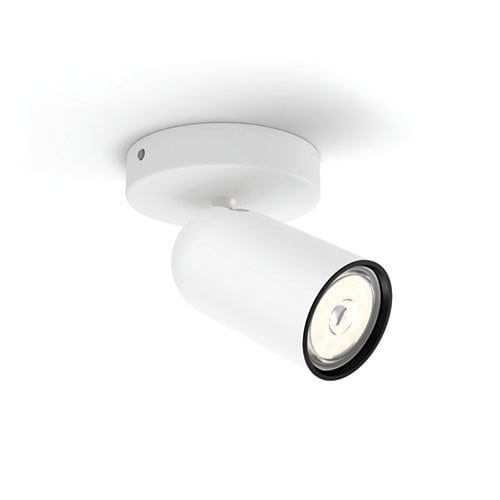 Consumer Spot Pongee Faretto Singolo Attacco Gu10 In Metallo Colore Bianco 915005530501 5058131pn - Philips Consumer Spot Pongee Faretto Singolo Attacco Gu10 In Metallo Colore Bianco 915005530501 5058131pn - Philips